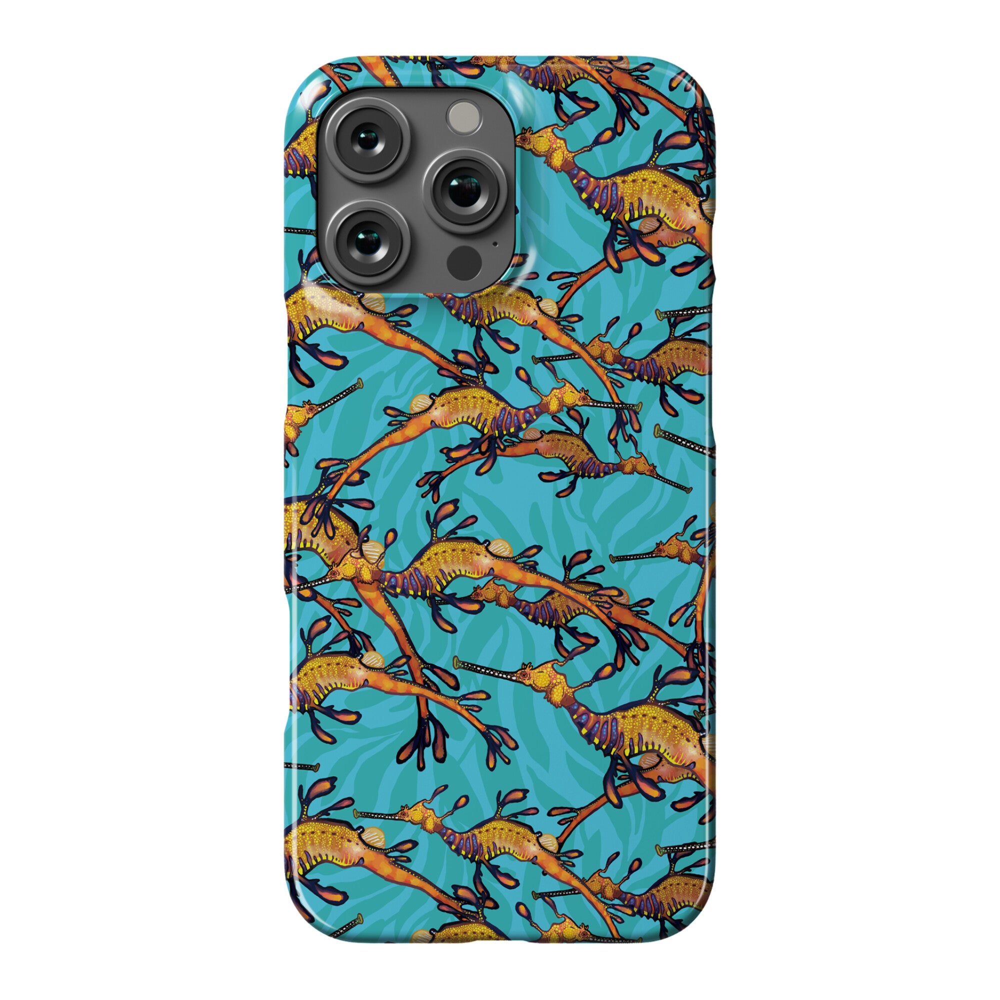 Weedy Sea Dragon Nautical Pattern Phone Case